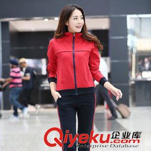 運動休閑套裝 #實拍2015秋裝新款休閑運動套裝女夏時尚運動服女夏季長褲春秋原始圖片2