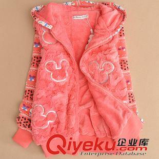 童衛衣 加絨大童女裝女童外套上新上衣長袖2014新款兒童開衫童裝連帽