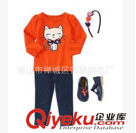 童套裝 GYMBOREE同款貓咪套裝 女童套裝