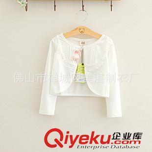 《披肩款》 春夏秋款童裝女童小披肩防曬外套兒童開衫長袖小孩坎肩純棉原始圖片2