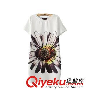4.20新款 夏季新款T恤 長款T恤 圓領(lǐng)短袖T恤批發(fā)原始圖片2