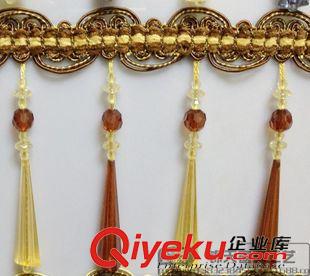 中檔花邊 【印象】紹興窗簾配件 窗簾花邊 水晶珠子gd新款窗簾花邊原始圖片2