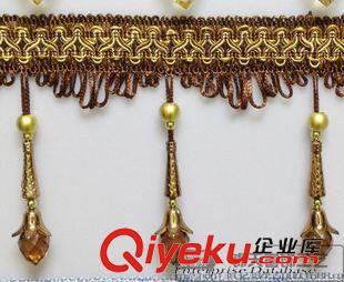 中檔花邊 【印象】廠家直銷(xiāo) 新款gd水晶珠子花邊 窗簾花邊家紡輔料批發(fā)原始圖片2