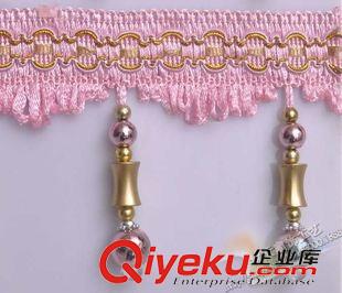 中檔花邊 廠家直銷 新品珠子花邊 gd水晶珠子花邊 窗簾花邊家紡輔料批發