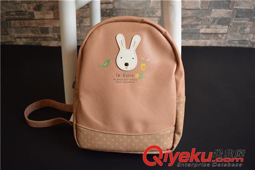 8月新品8 外貿(mào)韓版PU小兔子乖乖卡通兒童雙肩背包 幼兒園寶寶包批發(fā)