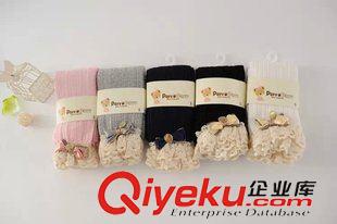 童襪 米棉兒童純棉蕾絲褲腳可愛公主褲襪不帶腳