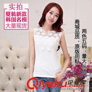 抹胸，背心，吊帶，小披肩 2015新款女士吊帶背心韓版性感蕾絲小背心修身純棉無袖打底衫原始圖片2