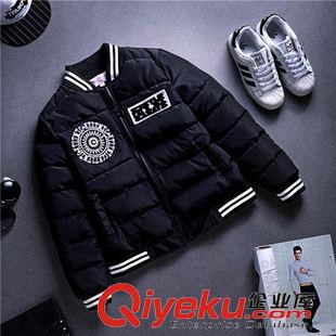 棉衣 2015情侶裝新款棒球服棉衣短款韓版學(xué)生冬季加厚外套原始圖片3