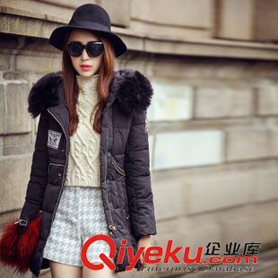 棉衣 實拍2015冬季新款棉衣韓版時尚大毛領(lǐng)羽絨服外套女原始圖片2