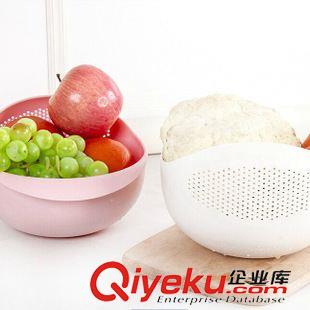 創(chuàng)意廚房用品 炫彩加厚廚房淘米器 洗米篩淘米盆原始圖片2