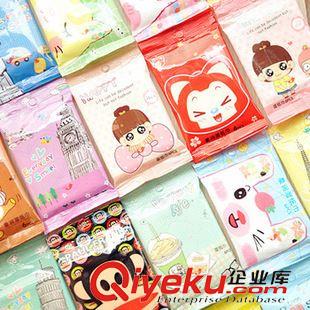 衛(wèi)浴用品 超柔潤(rùn)卡通潔膚濕巾 濕紙巾 卸妝清潔肌膚去油保濕 無(wú)刺激 6片裝原始圖片2