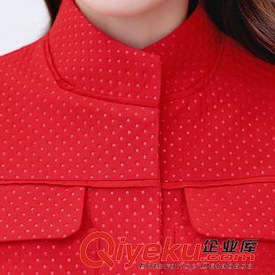 8.14 2015秋季新款長(zhǎng)袖紅色小外套+短裙 時(shí)尚套裝女夏 氣質(zhì)潮女款顯瘦原始圖片3