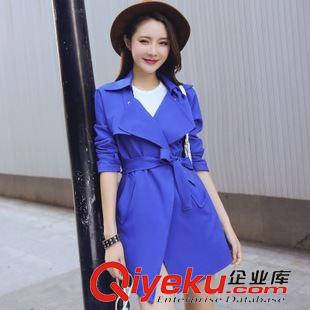 8..15 2015秋冬季新款女裝長款皮風衣女修身PU皮衣女外套皮大衣一件待發(fā)