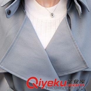 8..15 2015新款風衣歐美街頭朋克學院 英倫風潮流中長款春秋裝外套女裝原始圖片2
