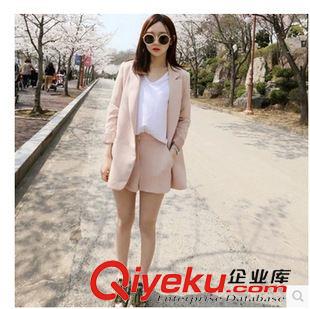 7.14 已出貨2015秋季韓國(guó)代購(gòu)肉粉色西裝職業(yè)西裝休閑學(xué)生西裝女原始圖片3
