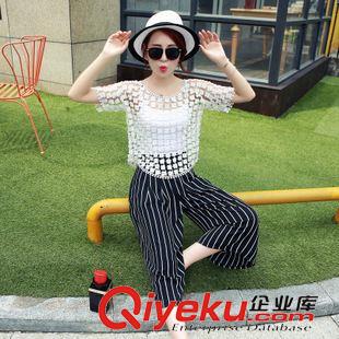 6.1 2015夏裝新款 時尚三件套套裝 品牌女裝批發(fā)代發(fā) 蜜詩曼迪024011原始圖片2