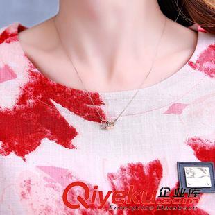 6.4 歐洲站2015夏裝新款韓版大碼印花雪紡套裝棉麻時尚休閑套裝女夏潮原始圖片3