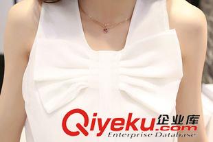 6.17 套裝女夏 2015時(shí)尚新款修身甜美 蝴蝶結(jié)上衣+印花短裙兩件 套裝原始圖片3