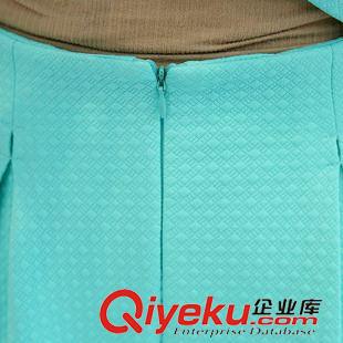 3.8 2015春秋新品連衣裙女 韓版修身兩件套裙顯瘦氣質(zhì)鑲鉆打底蓬蓬裙原始圖片3