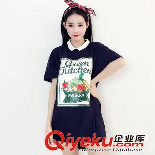 T恤 2369韓國東大門代購實(shí)拍 {dj2}定制純棉簡約水果蔬菜圖案tee原始圖片2