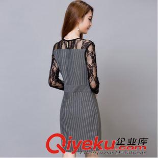 打底衫 2015秋季新款韓版氣質淑女優雅中腰顯瘦長袖打底裙連衣裙女裝