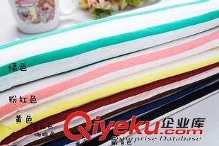 8月27號(hào)新款 2015夏季新款韓版竹節(jié)棉條紋寬松圓領(lǐng)短袖T恤打底衫原始圖片2