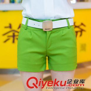 長褲~休閑褲 2015夏新款韓版休閑大碼短褲褲糖果色西裝短褲原始圖片2