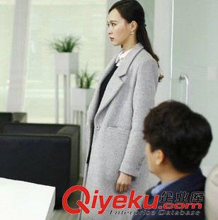 9-5 克拉恋人2015冬季新品女装 韩版时尚羊毛呢子显瘦长中款外套潮