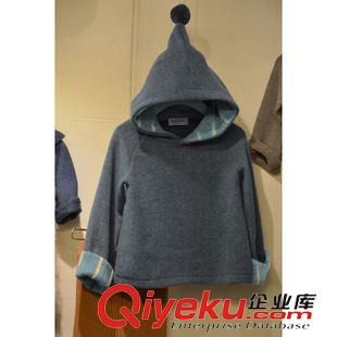 9-7 東大門(mén)2015新款女裝 秋季寬松學(xué)院風(fēng)背后開(kāi)叉連帽時(shí)尚長(zhǎng)袖衛(wèi)衣原始圖片3