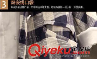 9-9 東大門一件代發2015秋冬新款女西裝外套韓版時尚修身格子中長款原始圖片3