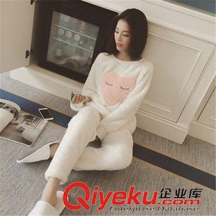 2015舒適睡衣系列 家居服2015秋季新品女裝 休閑時尚兩件套毛絨睡衣珊瑚絨舒適系列