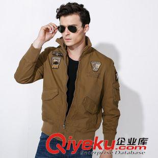 夾克外套 2015街頭潮牌男裝棉服加厚夾克運動休閑寬松口袋拉鏈純色男棉外套原始圖片3