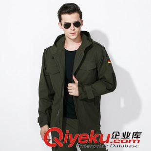 風衣棉服 品牌zp夾克男連帽風衣寬松軍綠單春秋工裝服外套戶外軍旅