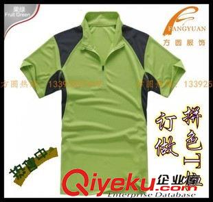 吸濕排汗速干t恤 批量生產(chǎn) 訂做翻領(lǐng)拼接廣告t恤  吸濕排汗運(yùn)動t恤 gdt恤生產(chǎn)廠原始圖片3