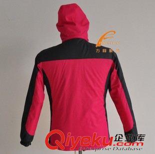 沖鋒衣 生產(chǎn)廠家 訂做女式?jīng)_鋒衣 女式收腰 加厚 定制粉紅色沖鋒衣 加工原始圖片2