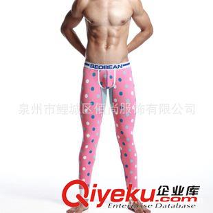 SEOBEAN/希賓秋褲 seobean男士秋褲 低腰性感修身保暖打底褲U凸純棉 內(nèi)褲同款波點(diǎn)原始圖片2