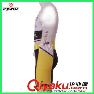鐵人三項服系列 廠家供應(yīng) 拓威男式騎行自行車連體背帶褲/連體單車褲/連體褲原始圖片3