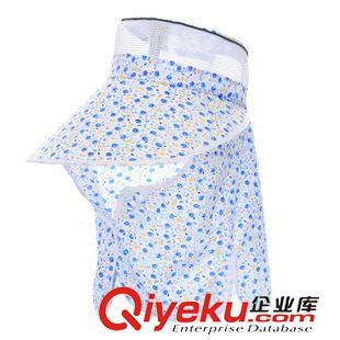 采茶帽 藝海采茶帽 時尚碎花網(wǎng)格夏季防曬帽 創(chuàng)意紐扣騎車遮臉帽子批發(fā)原始圖片3
