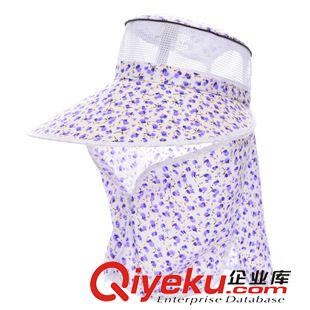 采茶帽 藝海夏季 女士采茶帽  格子透氣網(wǎng)紗護臉防曬遮陽帽 農(nóng)村戶外帽子