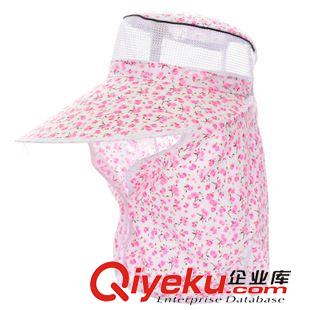 采茶帽 藝海夏季 女士采茶帽  格子透氣網(wǎng)紗護臉防曬遮陽帽 農(nóng)村戶外帽子原始圖片2