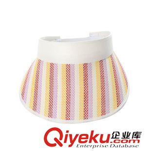 空頂帽 藝海夏季熱銷韓版女式草編塑料遮陽帽 防曬空頂帽 義烏帽子批發(fā)原始圖片3
