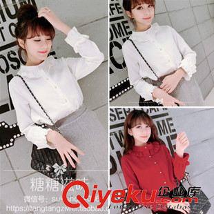 10月24號(hào)新款 加盟女*秋冬新品 韓版時(shí)尚百搭花邊立領(lǐng)純色蕾絲長(zhǎng)袖打底連衣裙女