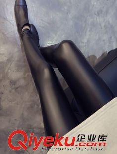 10月31號新款 包郵女*秋冬新品 韓版時尚氣質(zhì)彈力修身加厚加絨皮褲長褲打底褲女原始圖片2