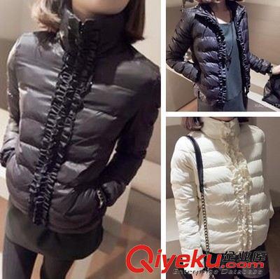 外套 2015百搭新款 韓版顯瘦棉衣木耳邊棉服原始圖片2