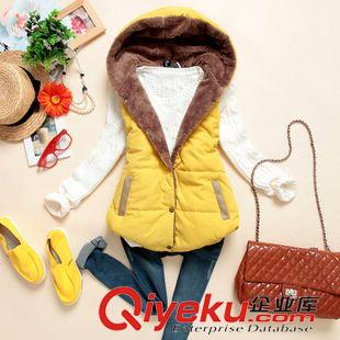 外套 秋冬新款羽絨棉服 品質(zhì)連帽外套馬夾 背心珊瑚絨馬甲女5色6碼原始圖片2