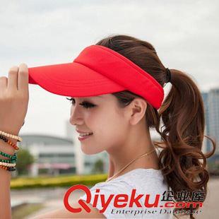 2015春夏新品 韓版夏天女刺繡棒球帽 男女款空頂帽 戶外防曬女士遮陽(yáng)帽太陽(yáng)帽原始圖片2