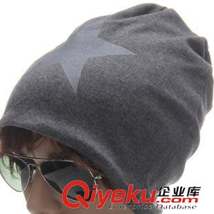 成人 帽子 廠家直銷 套頭帽毛線帽 保暖帽 批發(fā)韓版男士帽五角星帽子原始圖片3