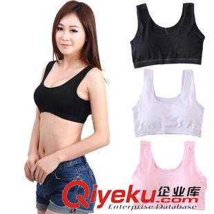 裹胸/抹胸 經典小背心批發 女 帶海綿墊半身背心 運動背心 簡約工字背心
