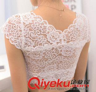裹胸/抹胸 2015熱賣暢銷款背心 經(jīng)編蕾絲背心 性感打底花邊半身背心 吊帶衫原始圖片3