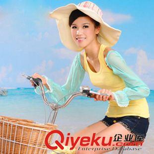 防曬袖套 夏季新款素色防曬袖套批發(fā) 簡約長款遮陽防紫外線女護袖 蕾絲袖套原始圖片3